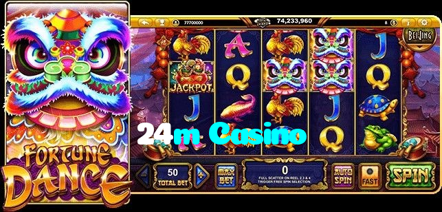 24m Casino casino presented on mobile device in Pakistan with slots and live games