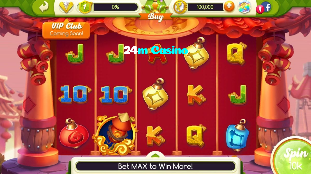 24m Casino casino presented on mobile device in Pakistan with slots and live games